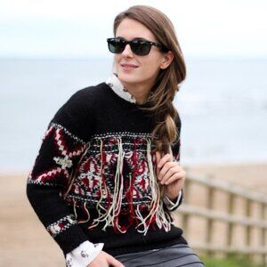 Isabel Marant Black and Red Sweater